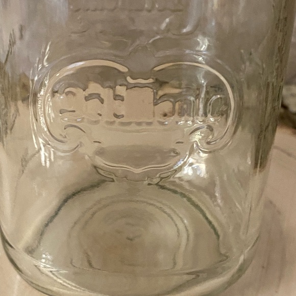 Vintage Rare Del Monte Clear Glass Mason Jar with Lid Storage Canning Lidded Jar - Picture 3 of 13